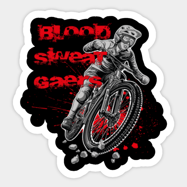 funny mountain bike stickers